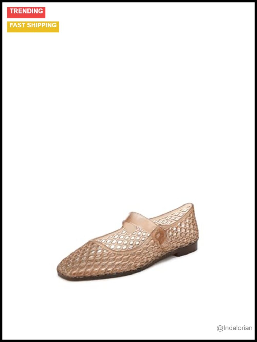 Sam Edelman Michaela Jelly Flats Translucent Adjustable Buckle Round Toe PVC